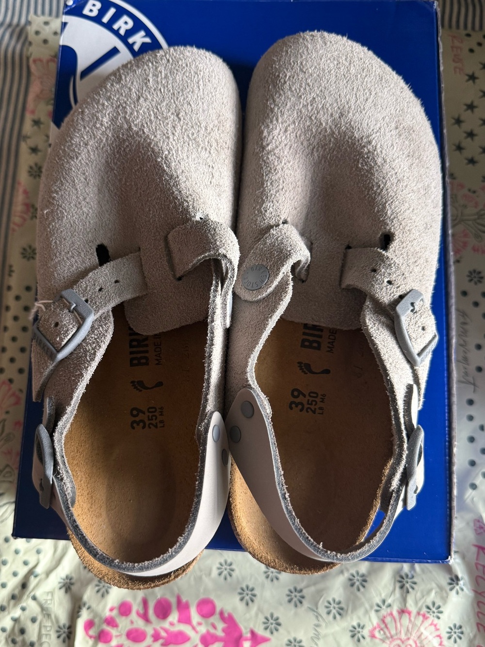 Free People Birkenstock Tokio Suede Stone Coin - Picture 6 of 6